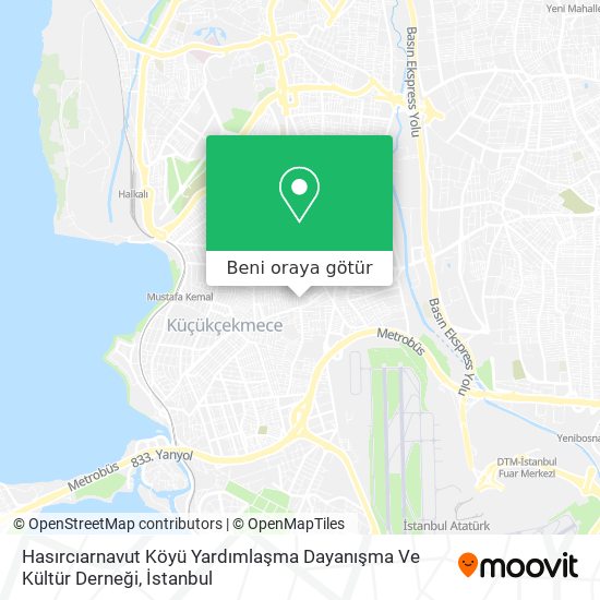Hasırcıarnavut Köyü Yardımlaşma Dayanışma Ve Kültür Derneği harita