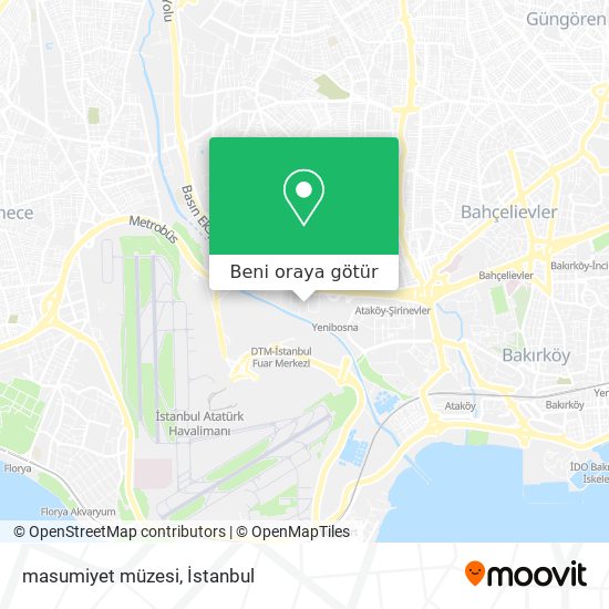 masumiyet müzesi harita