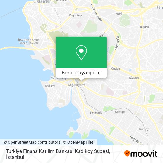 Turkiye Finans Katilim Bankasi Kadikoy Subesi harita