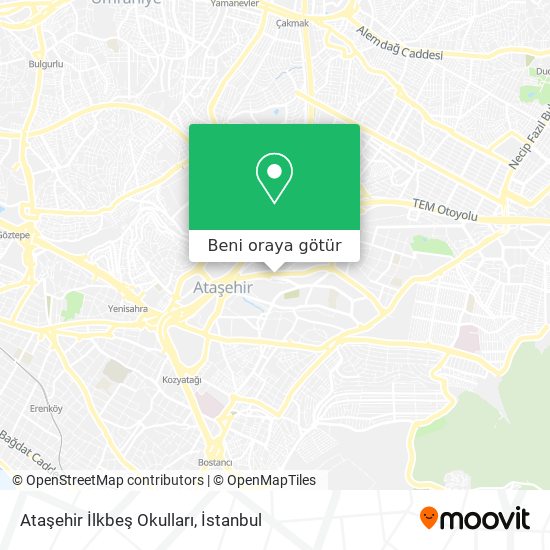 Ataşehir İlkbeş Okulları harita