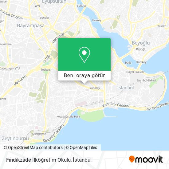Fındıkzade İlköğretim Okulu harita
