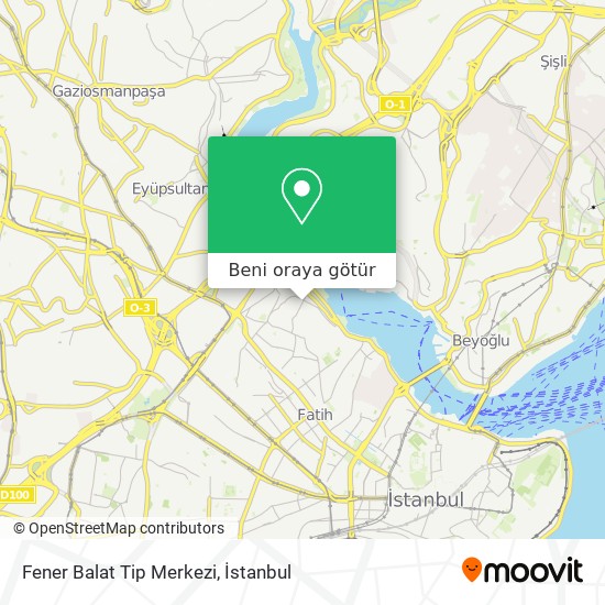 Fener Balat Tip Merkezi harita