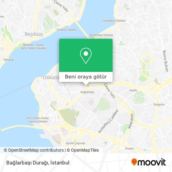 Bağlarbaşı Durağı harita