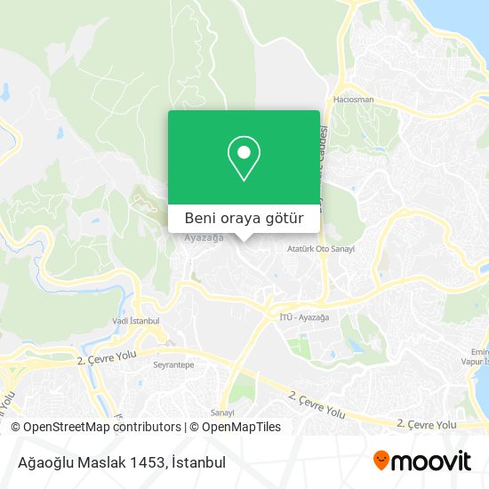 Ağaoğlu Maslak 1453 harita
