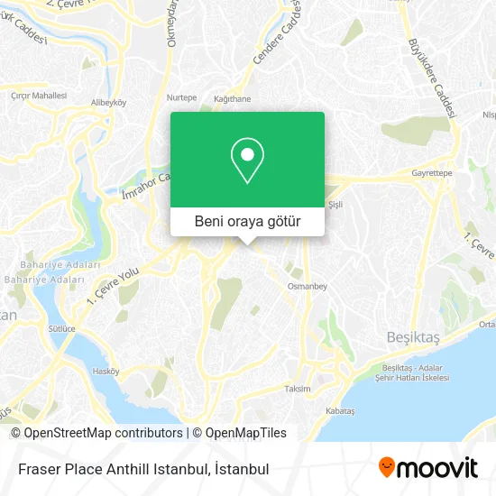 Fraser Place Anthill Istanbul harita