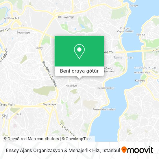 Ensey Ajans Organizasyon & Menajerlik Hiz. harita