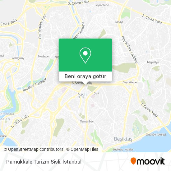 Pamukkale Turizm Sisli harita