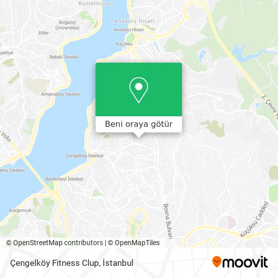 Çengelköy Fitness Clup harita