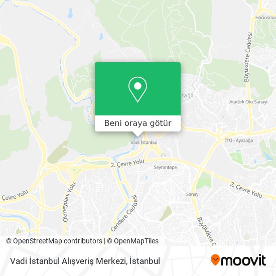 Vadi İstanbul Alışveriş Merkezi harita