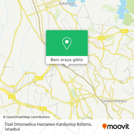 Özel Ortomedica Hastanesi Kardiyoloji Bölümü harita