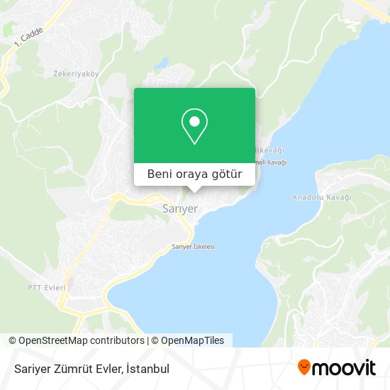 Sariyer Zümrüt Evler harita