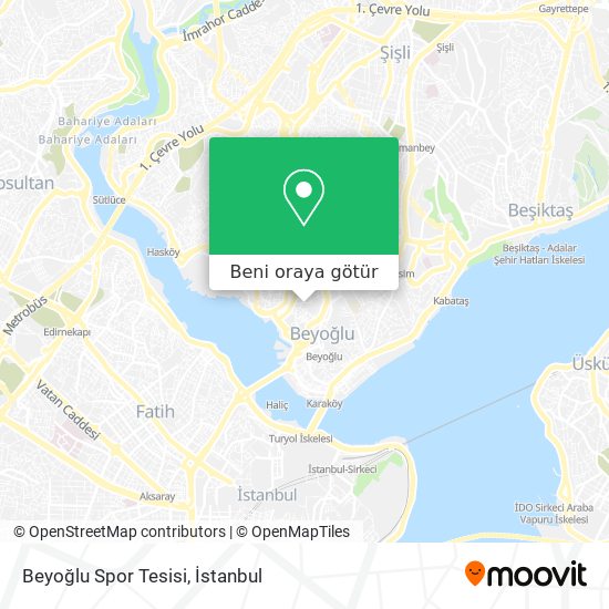Beyoğlu Spor Tesisi harita