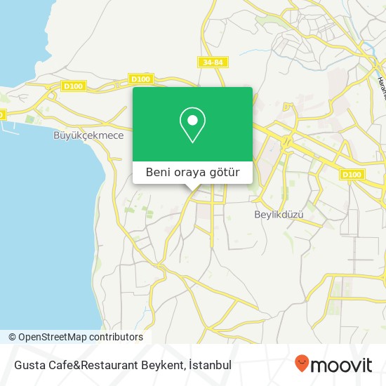 Gusta Cafe&Restaurant Beykent harita