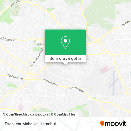 Esenkent Mahallesi harita