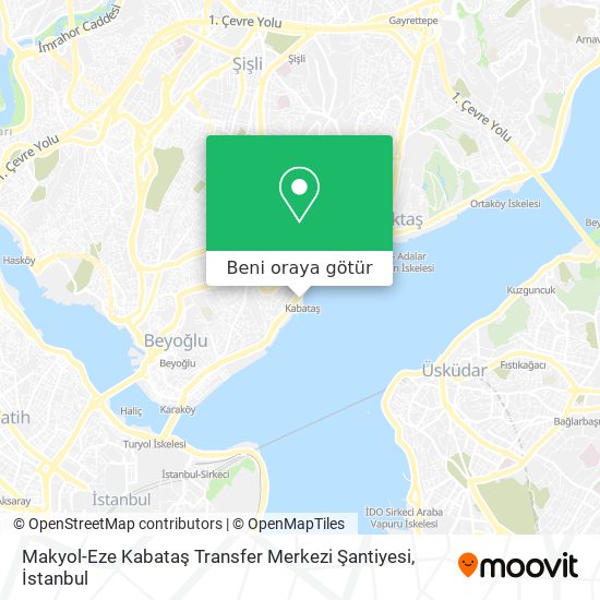 Makyol-Eze Kabataş Transfer Merkezi Şantiyesi harita