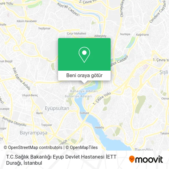 T.C.Sağlık Bakanlığı Eyup Devlet Hastanesi İETT Durağı harita