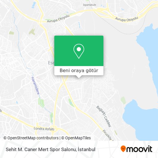 Sehit M. Caner Mert Spor Salonu harita