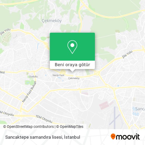 Sancaktepe samandıra lisesi harita