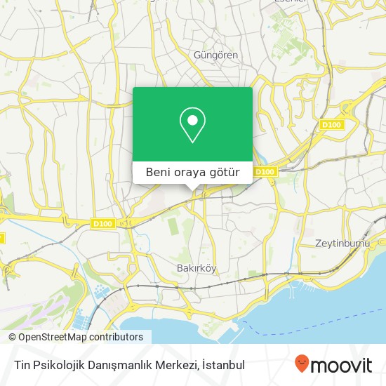 Tin Psikolojik Danışmanlık Merkezi harita
