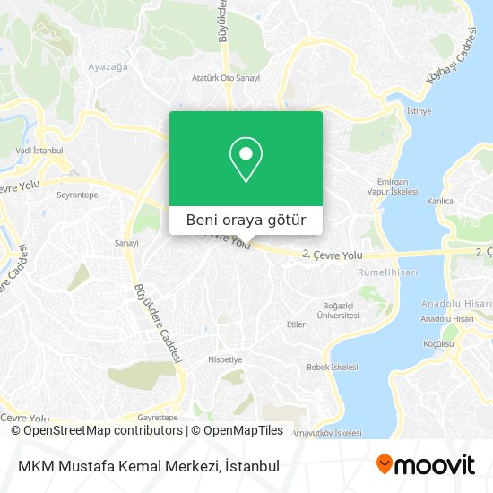 MKM Mustafa Kemal Merkezi harita