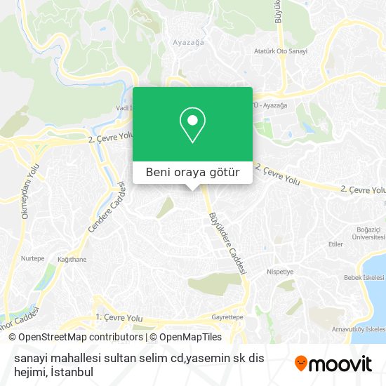 sanayi mahallesi sultan selim cd,yasemin sk dis hejimi harita