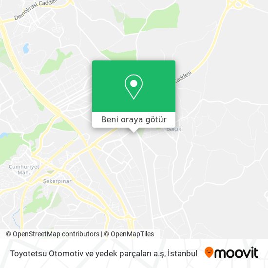 Toyotetsu Otomotiv ve yedek parçaları a.ş harita