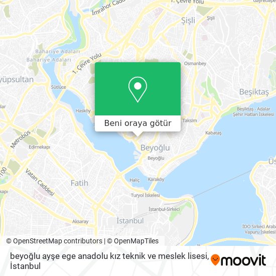 beyoğlu ayşe ege anadolu kız teknik ve meslek lisesi harita