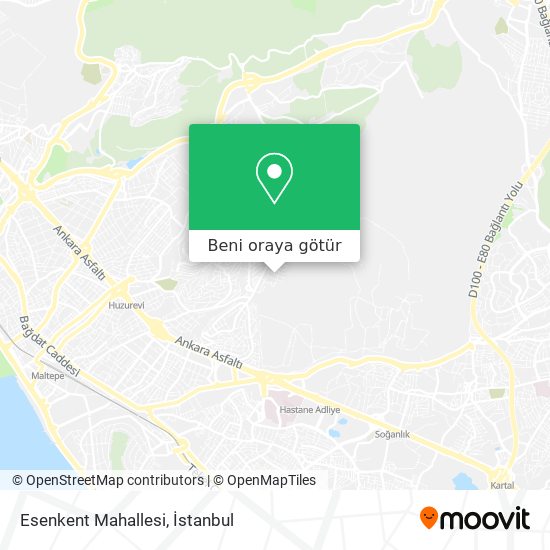 Esenkent Mahallesi harita