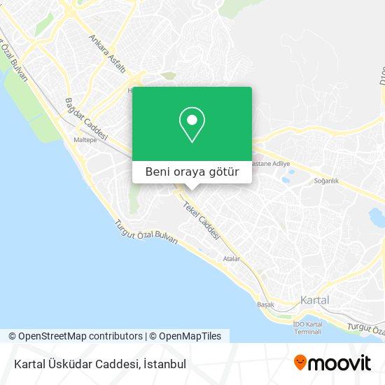 Kartal Üsküdar Caddesi harita