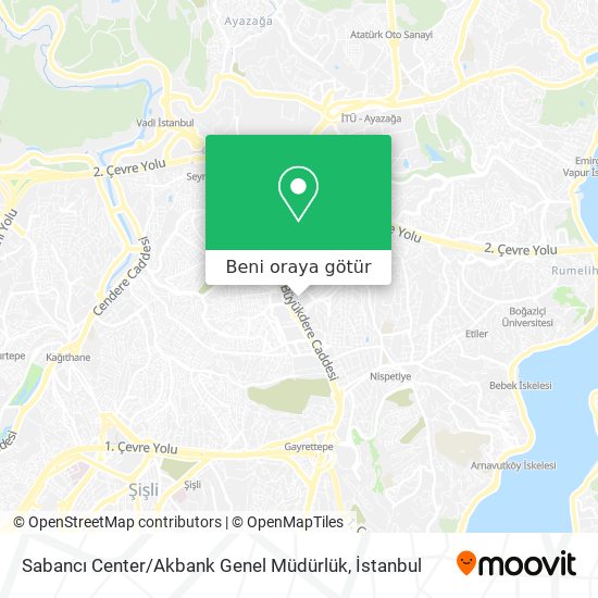 Sabancı Center / Akbank Genel Müdürlük harita