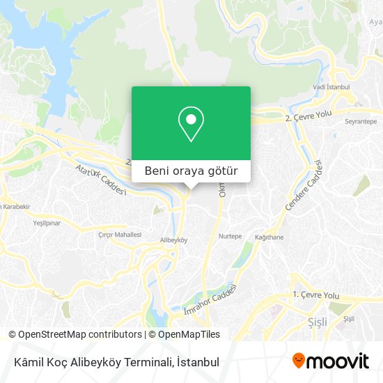 Kâmil Koç Alibeyköy Terminali harita