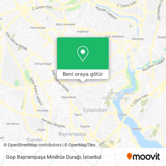 Gop Bayrampaşa Minibüs Durağı harita