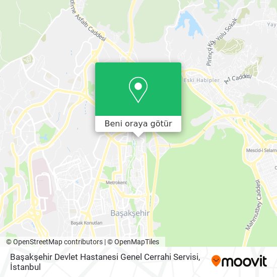 Başakşehir Devlet Hastanesi Genel Cerrahi Servisi harita