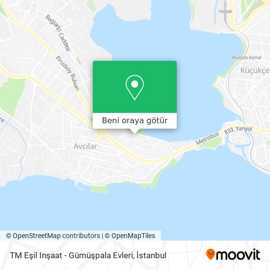 TM Eşil Inşaat - Gümüşpala Evleri harita