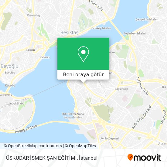 ÜSKÜDAR İSMEK ŞAN EĞİTİMİ harita