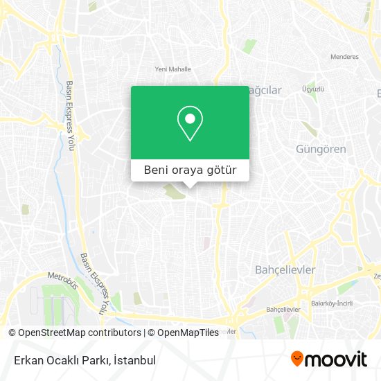 Erkan Ocaklı Parkı harita