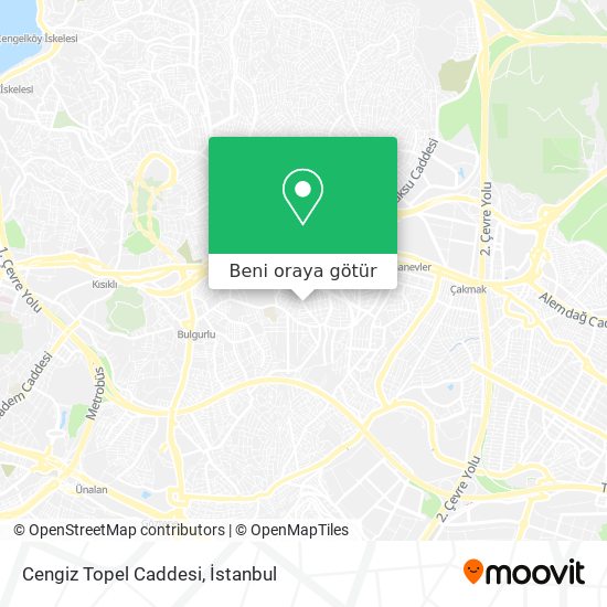 Cengiz Topel Caddesi harita
