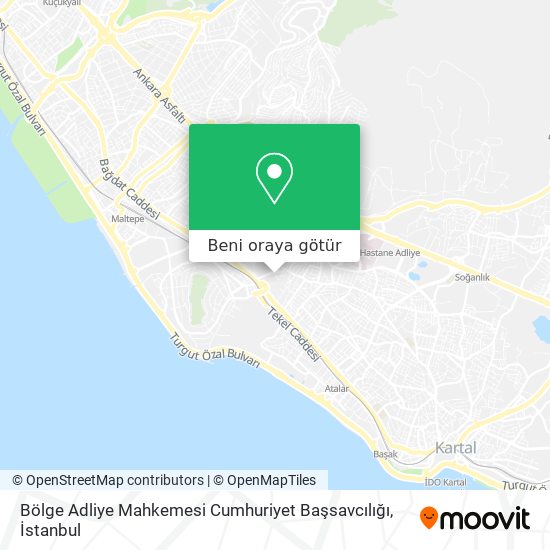 Bölge Adliye Mahkemesi Cumhuriyet Başsavcılığı harita