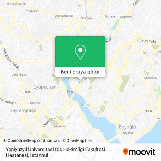 Yeniyüzyıl Üniversitesi Diş Hekimliği Fakültesi Hastanesi harita