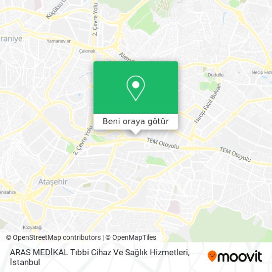 ARAS MEDİKAL Tıbbi Cihaz Ve Sağlık Hizmetleri harita