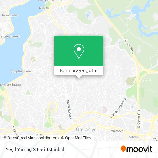 Yeşil Yamaç Sitesi harita
