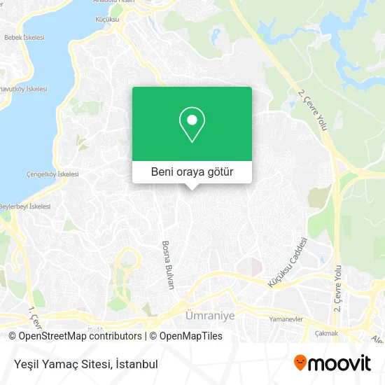 Yeşil Yamaç Sitesi harita