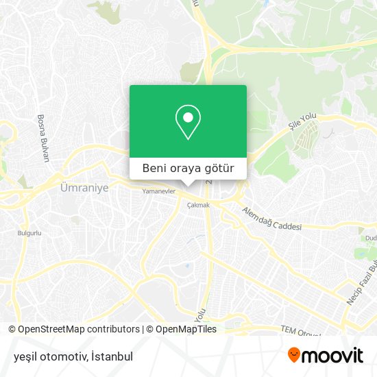 yeşil otomotiv harita
