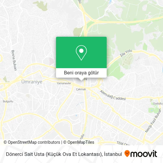 Dönerci Sait Usta (Küçük Ova Et Lokantası) harita