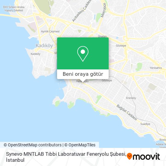Synevo MNTLAB Tıbbi Laboratuvar Feneryolu Şubesi harita