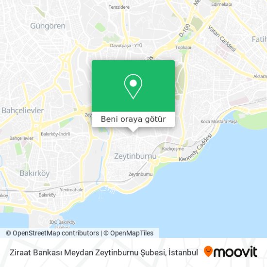 Ziraat Bankası Meydan Zeytinburnu Şubesi harita