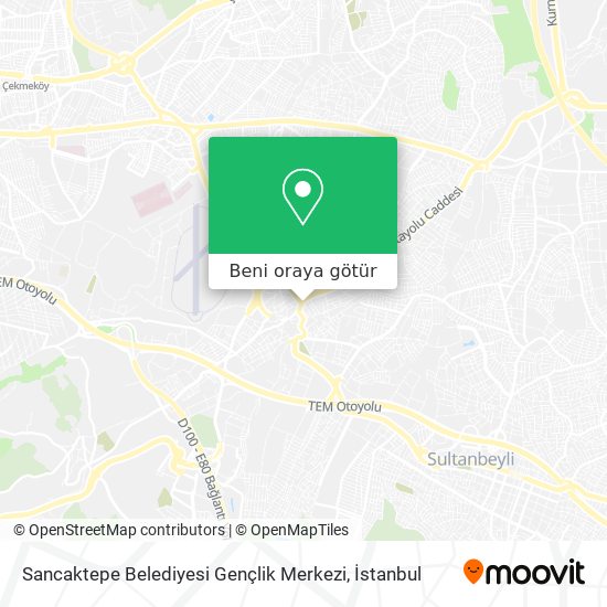 Sancaktepe Belediyesi Gençlik Merkezi harita