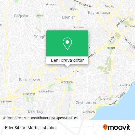 Erler Sitesi , Merter harita