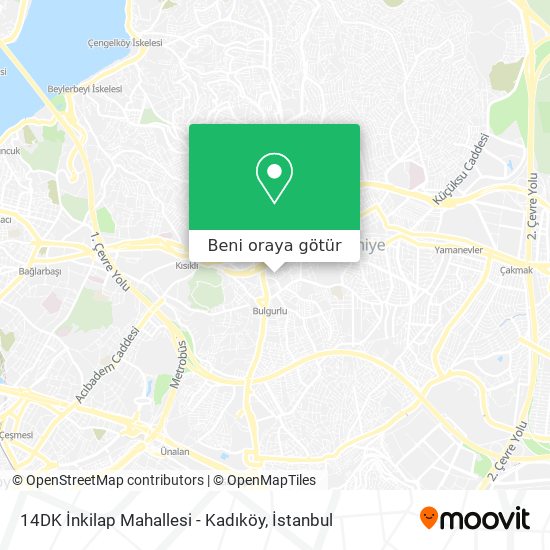14DK İnkilap Mahallesi - Kadıköy harita