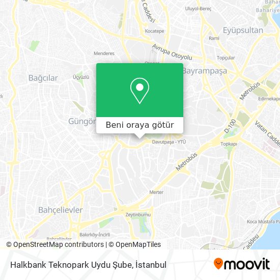 Halkbank Teknopark Uydu Şube harita